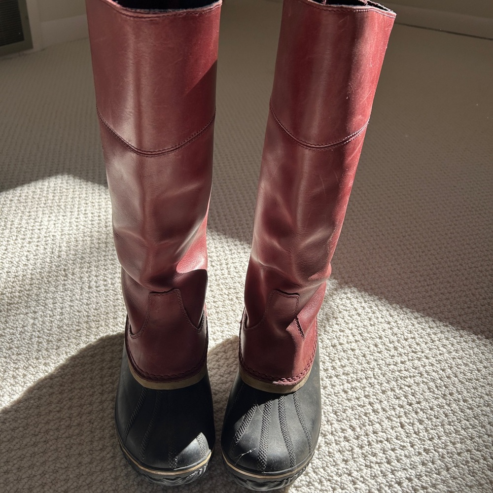 Sorel Slimpack Tall Riding Boots Winter Classic Rare! Women’s 10 40 - Picture 4 of 6